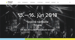 Desktop Screenshot of festivallumen.sk